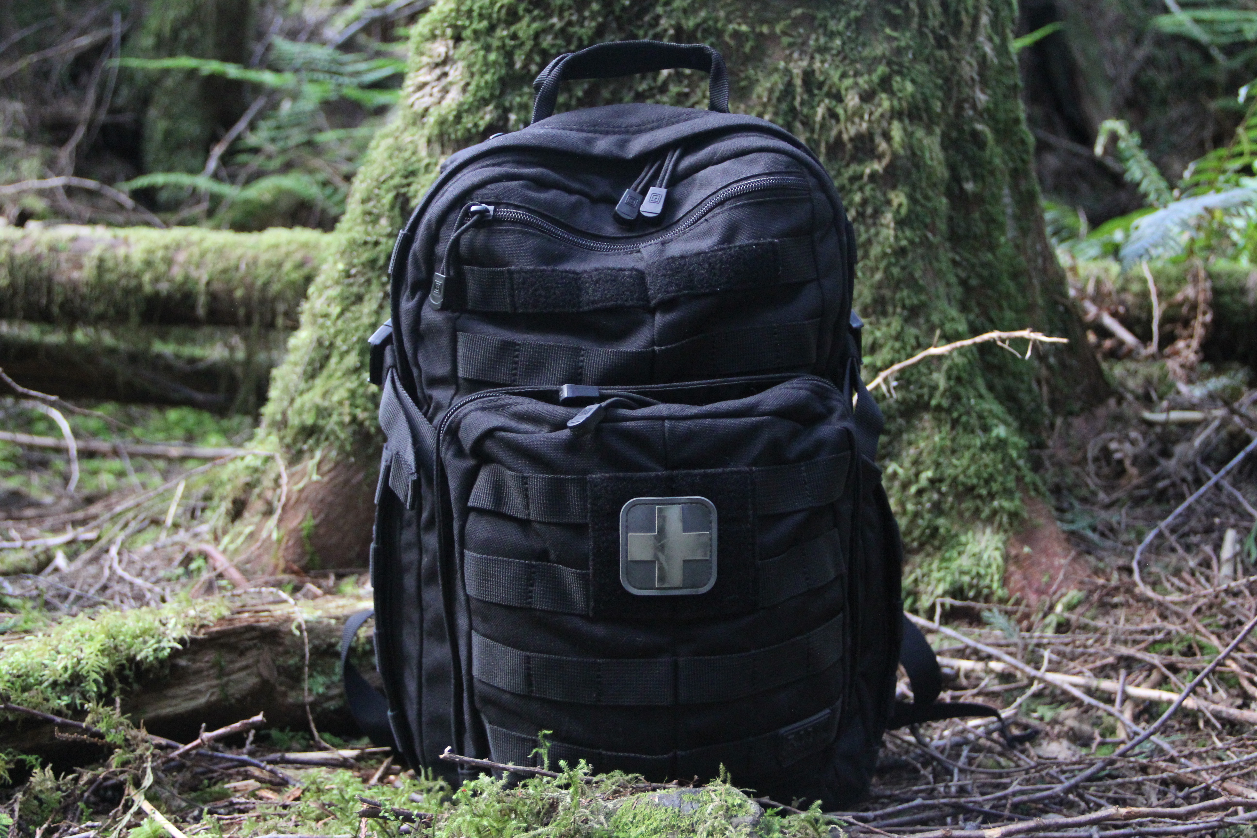 tactical backpack outdoors
